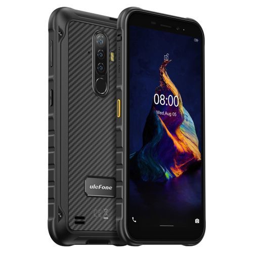 Ulefone Armor X8 Rugged Phone, 4GB+64GB, waterproof dustproof shockproof- Black
 Fiche Technique et Prix au Maroc