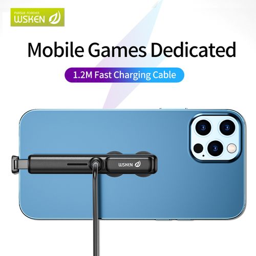 WSKEN Câble de jeu à charge rapide original pour iPhone 6 6s 7 8 Plus 11 12 Pro
 Fiche Technique et Prix au Maroc