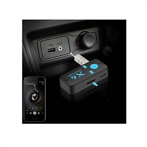 X6 Récepteur de Musique Bluetooth de Voiture Lecteur MP3 avec Fente de TF Carte - Noir
 Fiche Technique et Prix au Maroc
