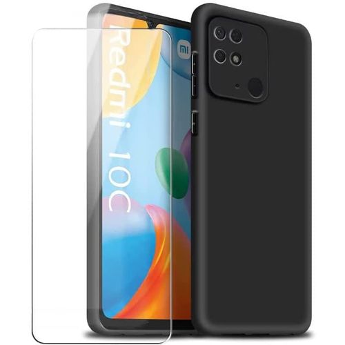 Xiaomi Redmi 10C Coque Silicone Noir + 1 Verres Trempes Noir
 Fiche Technique et Prix au Maroc