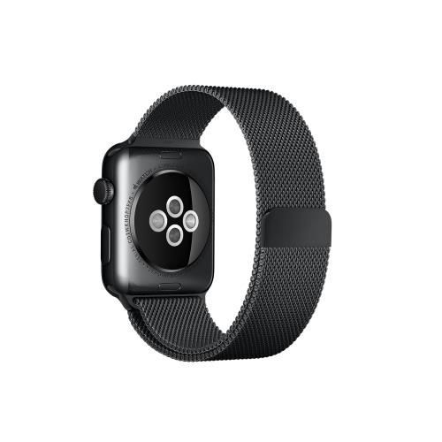 bracelet Apple Watch, Bracelet milanais en acier inoxydable avec verrou magnétique pour Apple Watch 42/44 MM
 Fiche Technique et Prix au Maroc