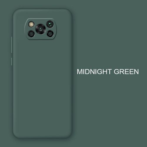 case Silicone Xiaomi Poco X3NFC liquide, souple, protege camera, vert
 Fiche Technique et Prix au Maroc