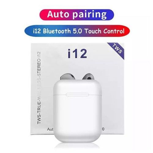 écouteurs i12  Touch Control sans fil Bluetooth 5.0 avec pour IOS Et Android
 Fiche Technique et Prix au Maroc