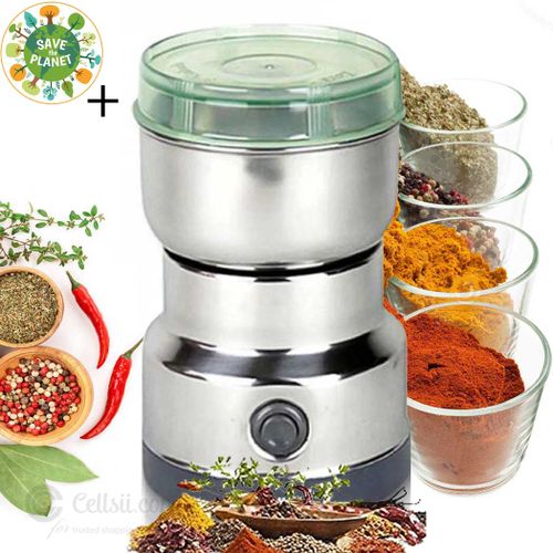 moulin épices Électrique, Multifonction Moulin À Café Alimentaire Moulin À Épices Smash Machine pour La Maison Herbes/Épices/Noix/Céréales/Mouture De Grain De Café + sticker
 Fiche Technique et Prix au Maroc