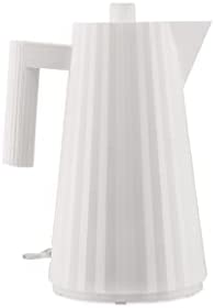 Alessi Plissé MDL06 W Bouilloire électrique en résine thermoplastique Blanc Prise européenne. Fiche Technique et Prix au Maroc