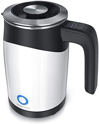 arendo - Bouilloire Single - Bouilloire de Voyage - Capacité 0,5 l - 5 températures - Double paroi - Très maniable et Compact - Fonction Maintien de la température - Panneau de Commande Deux Touches Fiche Technique et Prix au Maroc