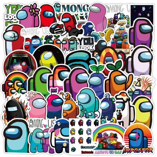10 pcs among us Stickers Modern Gaming vinyl jeu autocollants
 Fiche Technique et Prix au Maroc