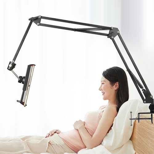Support de téléphone mobile et tablette, usage pour lit et table réglable, 360°
 Fiche Technique et Prix au Maroc