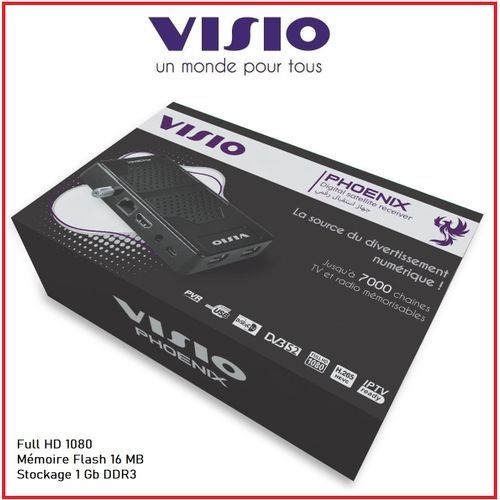 Visio Récepteur Numérique support 3G/4G et wifi RJ45 - Rapide système - PHOENIX
 Fiche Technique et Prix au Maroc