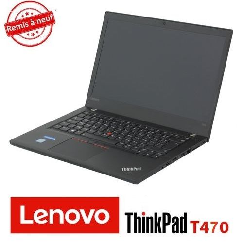 Lenovo PC PORTABLE Thinkpad T470 Core i5 -6ème Génération RAM 16GB 256 SSD -Remis a Neuf
 Fiche Technique et Prix au Maroc
