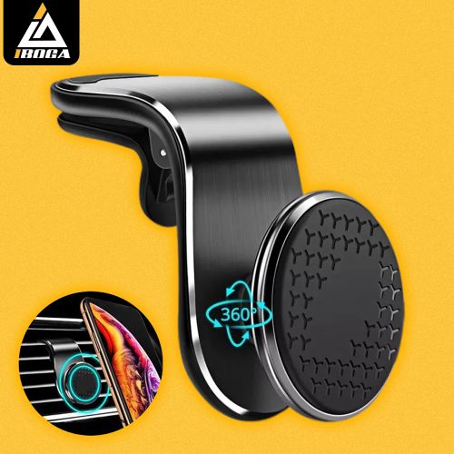 iboga Support de téléphone de voiture universel magnétique support d'aimant d'évent rotatif à 360 degrés
 Fiche Technique et Prix au Maroc