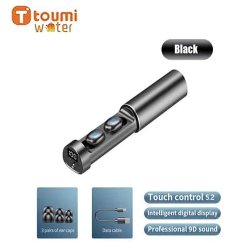 Auriculares Bluetooth Con Pantalla Táctil Digital Toumi N21 TWS headset
 Fiche Technique et Prix au Maroc