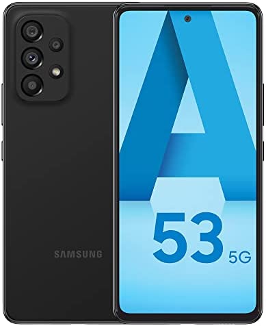 Samsung Galaxy A53 5G, Téléphone mobile 128 GO Noir, Smartphone Android carte SIM non incluse, Version FR Fiche Technique et Prix au Maroc