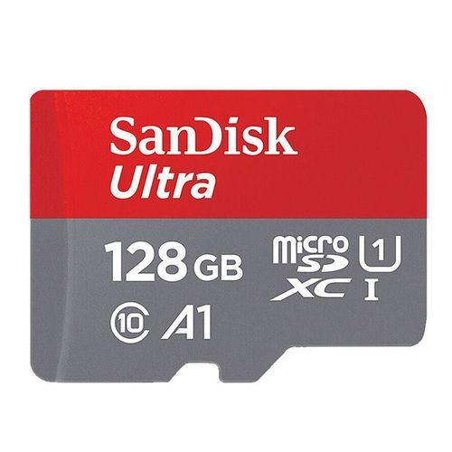 Sandisk Carte Mémoire 128Gb Ultra micro SDXC A1 Vitesses 120Mb/s
 Fiche Technique et Prix au Maroc