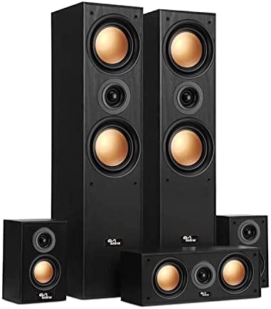 Evidence Acoustics Ensemble HiFi/Home-Cinéma EA950-PG - 5 Enceintes 850W - Bass Reflex - Haut-parleurs Finition cuivre Fiche Technique et Prix au Maroc