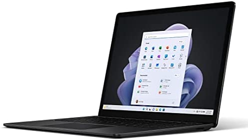Microsoft Surface Laptop 5 - Ordinateur Portable (Windows 11, écran Tactile 15", Processeur Intel Core i7, 16 Go RAM, 512 Go SSD, Clavier Français AZERTY) - Noir, Finition métal Fiche Technique et Prix au Maroc