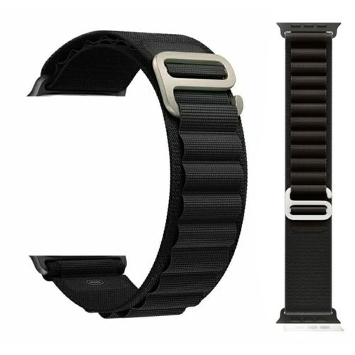 Bracelet Sport boucle Alpine en Nylon compatible avec watch série 8 7 SE 6 5 4 3 SE Ultra
 Fiche Technique et Prix au Maroc