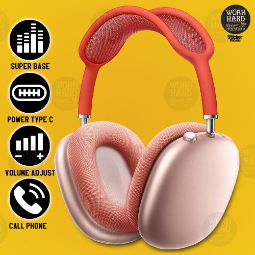 Casque Stéréo Bluetooth 5.0  avec micro pour appels pour Musique,Orange+Sticker
 Fiche Technique et Prix au Maroc