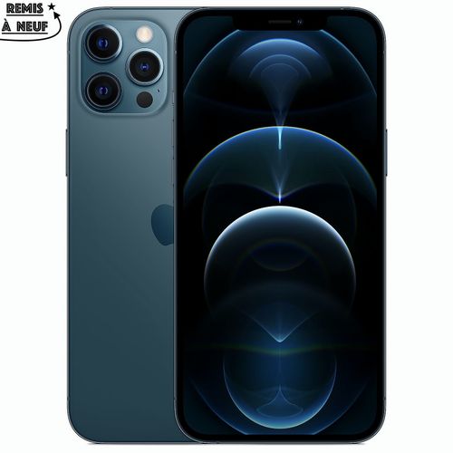 Apple iPhone 12 Pro Max - Bleu Pacifique - 256GB + 6GB - 6,7" (Bleu) - Remis à neuf
 Fiche Technique et Prix au Maroc