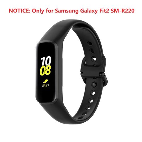Bracelet de rechange en Silicone souple Noir pour Samsung Galaxy Fit 2 SM-R220
 Fiche Technique et Prix au Maroc