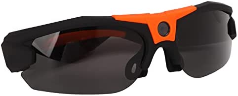 Lunettes de CaméRa, Interconnexion WiFi Mobile Conception d'arc ABS 1080P HD Lunettes D'enregistrement Vidéo de Conduite (Orange) Fiche Technique et Prix au Maroc