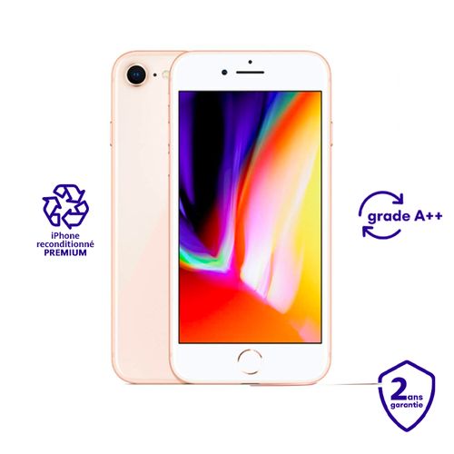 Apple iPhone 8 - 2GB RAM + 256GB ROM - Gold - Reconditionné
 Fiche Technique et Prix au Maroc