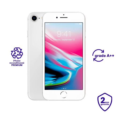 Apple iPhone 8 - 2GB RAM + 64GB ROM - Silver - Reconditionné
 Fiche Technique et Prix au Maroc