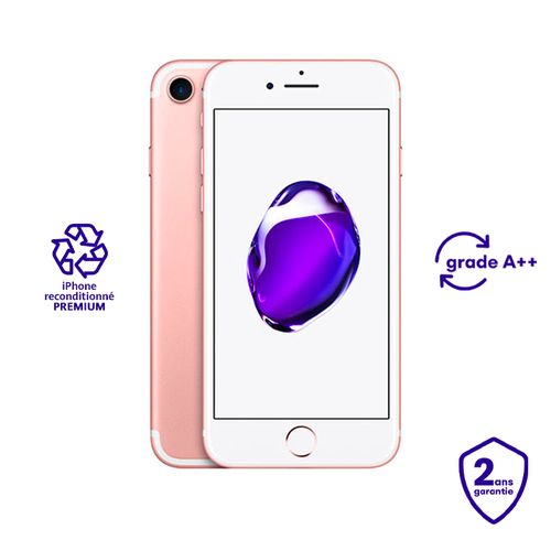 Apple iPhone 7 - 2GB RAM + 128GB ROM - Rose Gold - Reconditionné
 Fiche Technique et Prix au Maroc