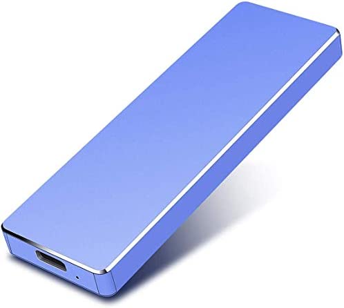Hemer External Solid State Drive 2TB, Hard Drive Solid State External USB3.1 Type-C Hard Drive 2TB for PC, Laptop, Phones and More(2TB,E-Blue) Fiche Technique et Prix au Maroc