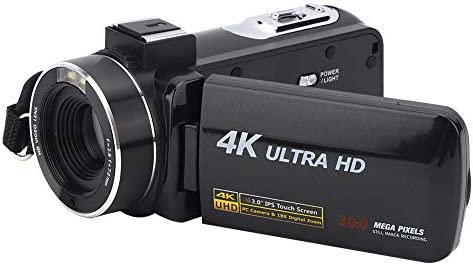 Archuu Caméra vidéo numérique Portable, 30MP 4K Anti-tremblement 1080P HD 18X Zoom Écran Tactile IPS 3 Pouces Caméra vidéo numérique Caméscope Fiche Technique et Prix au Maroc