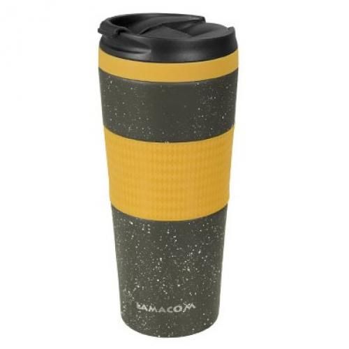 Lamacom Mug thermos isotherme Haute qualité - Beau design - 420 ML - Jaune
 Fiche Technique et Prix au Maroc