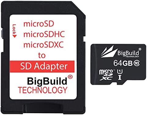 BigBuild Technology 64 Go 80 Mo/s Ultra Rapide microSD Carte mémoire pour Mobile de Blackview A50/A55/A55 Pro, A70/A70 Pro, A80s/A80 Plus, A90/A95, A100 Fiche Technique et Prix au Maroc