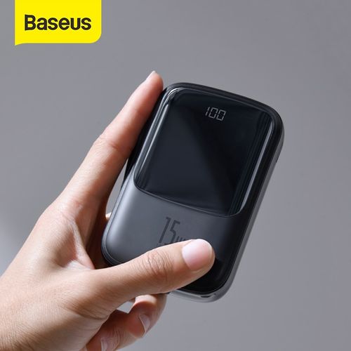Baseus Power Bank 10000mAh 15W avec câble de Type C intégré, affichage numérique
 Fiche Technique et Prix au Maroc