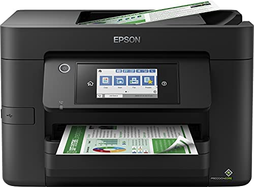 Epson Imprimante WorkForce Pro WF-4825DWF, Multifonction 4-en-1 : Imprimante recto verso / Scanner / Copieur / Fax, A4, Jet d'encre couleur, Wifi Direct, Ethernet, Chargeur, Compact Fiche Technique et Prix au Maroc