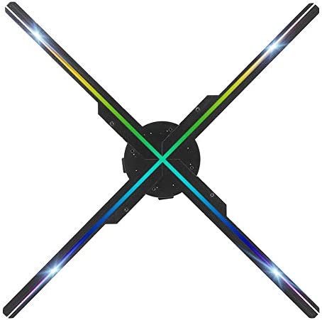 Garsentx Projecteur Holographique 3D, 50CM 576 Allume 4 Axes HD WiFi 1080P 3D Projecteur Hologramme, LED 16GB Publicité d'Hologramme, pour Expositions, Centre Commercial, Cinémas, Aéroports Fiche Technique et Prix au Maroc