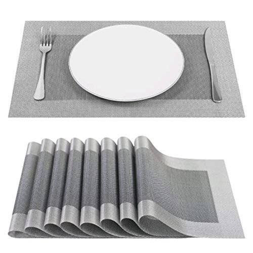 6 Pcs Sets de Table Anti-Glissant en PVC Napperon Lavables
 Fiche Technique et Prix au Maroc