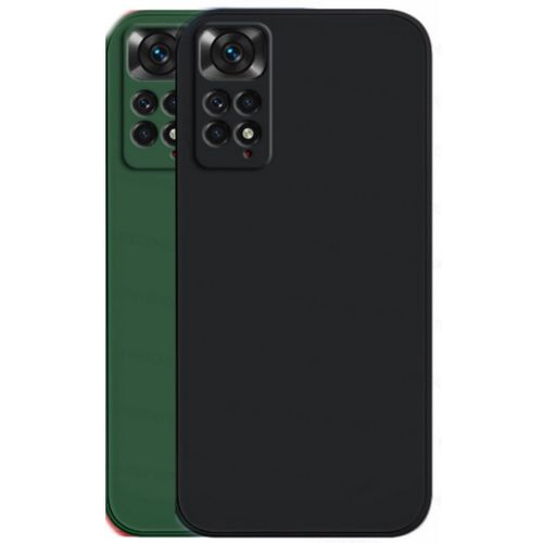 2 Pochette silicone Noir et Vert foncé pour Xiaomi redmi Note 11 pro (4G)(4G)
 Fiche Technique et Prix au Maroc