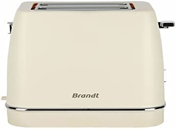Brandt TO2T870C - Grille-pain - 6 puissances - 2 fentes - Tiroir ramasse-miette - Support viennoiseries - 870W- Crème Fiche Technique et Prix au Maroc
