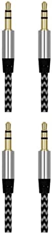 Vokmon 2 Ensemble de Câble 3,5 mm mâle à mâle Cordon Connexion Audio Fil Home Cinéma Argent Fiche Technique et Prix au Maroc