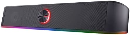 Trust Gaming Barre de Son Éclairée RGB GXT 619 Thorne - Enceintes Stéréo 2.0, Éclairage LED RGB, 12 W, Alimentation USB, pour PC et Ordinateur Portable Fiche Technique et Prix au Maroc