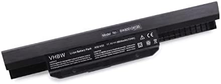 Batterie Li-ION 6600mAh (11,1 V), Noir, pour Ordinateur ASUS X53B, X53BR, X53BY, X53E, X53S, X53S (modèle 2011), X53SD (modèle 2011), X53SV etc. Fiche Technique et Prix au Maroc