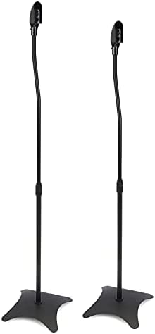 BeMatik - Support pour enceintes en couleur noir 2 unités Fiche Technique et Prix au Maroc