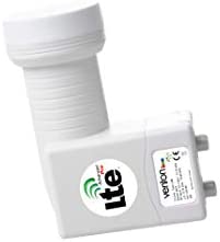 Venton Twin LNB Sat Digital 0,1 DB pour 2 récepteurs Directement connectés HD TV 3D 4K + Protection Contre Les intempéries (Extensible) en kit avec 4 connecteurs F plaqués Or Fiche Technique et Prix au Maroc