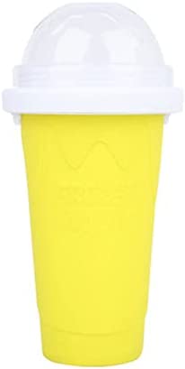 RENOA Blender Personnel Compact de comptoir Squeeze Squeeze Maison Milkshake Bouteille à Smoothie à Conduite Rapide Pinche à Refroidissement Rapide Cup de crème glacée Slushy Maker (Color : Yellow A) Fiche Technique et Prix au Maroc