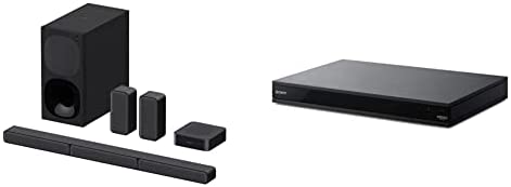 Sony HT-S40R - Barre de Son 5.1ch Home Cinéma avec Enceintes Satellites sans Fil, Noir & UBP-X800M2 Lecteur DVD Blu-Ray 4K Ultra HD Fiche Technique et Prix au Maroc