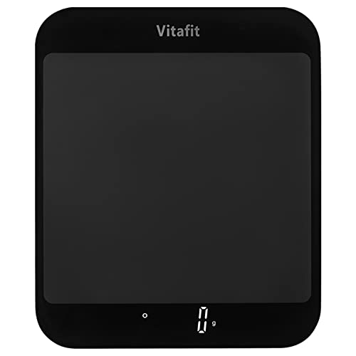 Vitafit 15kg Balance de Cuisine Électronique, Balance Alimentaire Numérique Multifonctionnelle avec Écran LED, Balances Postales avec Plateforme en Verre Trempé, Arrêt Automatique, Fonction de Tare Fiche Technique et Prix au Maroc