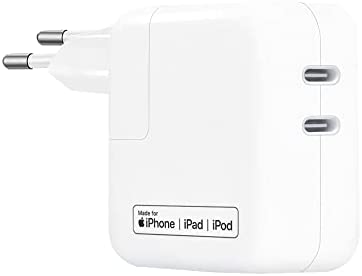 AOOZTO Chargeur USB C 40W, Chargeur Rapide USB C, [certifié Apple MFi] Adaptateur Secteur Double PD Double USB C Compatible avec iPhone 13/12/11/iPad/iPad Mini Xiaomi Note 11 Samsung Galaxy Fiche Technique et Prix au Maroc