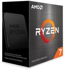 AMD Processeur Ryzen 7 5700X (horloge de base 3,4 GHz, puissance maximale jusqu'à 4,6 GHz, 8 cœurs, cache L3 32 Mo, socket AM4, sans refroidisseur) 100-100000926WOF, noir Fiche Technique et Prix au Maroc