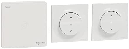 Schneider Electric - Wiser, Kit volets roulants connectés - 2 inter VR odace + passerelle wifi + 2 Plaq styl blc 1P - CCTFR5202 Fiche Technique et Prix au Maroc
