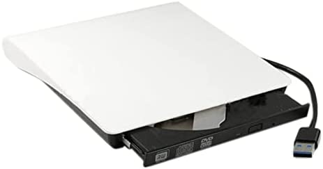 Lecteur DVD Portable Externe CD DVD Conduire Portable CD/DVD USB 3.0 Joueur avec convertisseur de Type C Lecteur DVD Portable pour Voiture (Size : 0, Color : Blanc) Fiche Technique et Prix au Maroc